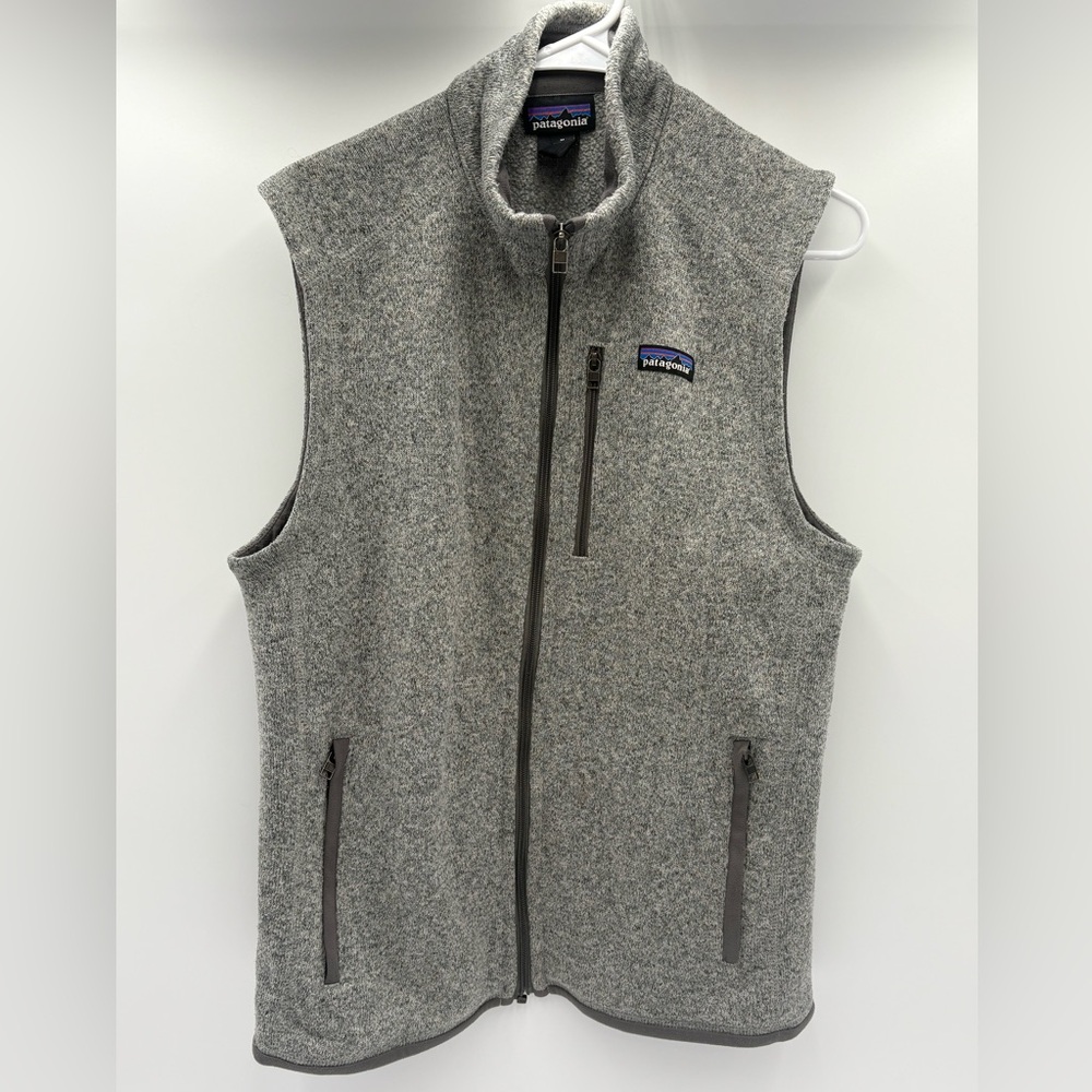 Patagonia Gray Full-Zip Fleece Vest - Picture 2 of 14